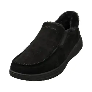Skechers Herren Murette Scofield Hausschuh, Black Microfiber, 42 Eu