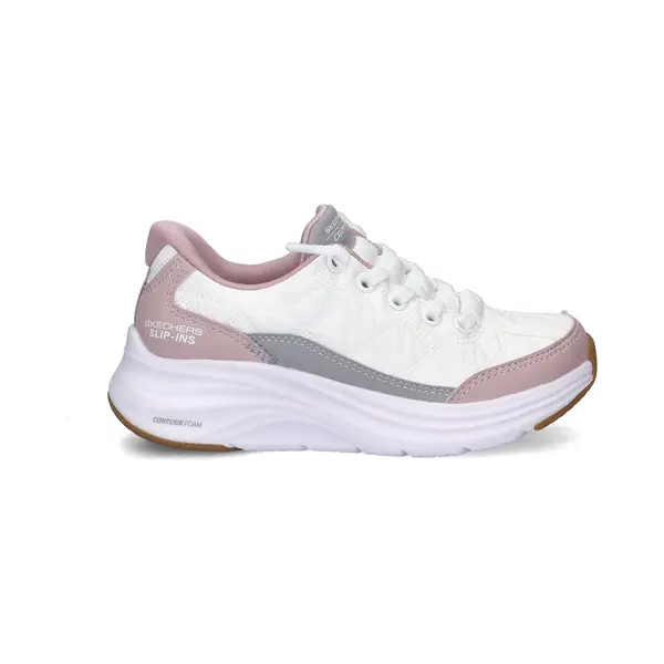 Skechers Girl's Contour Foam Trainers, White Mesh Lavender Synthetic, 12 Uk Child thumbnail