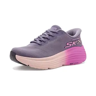 Skechers Damen Max Cushioning Endeavour Hallandale Slip-On, Violetter Textilbesatz, 38 Eu