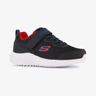 Skechers Bounder Kinder Sneakers Zwart Rood - Maat 37 - Uitneembare Zool