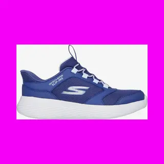Skechers Go Run 400 V2 Tetra Speed Slip-Ins Shoes Blue White Girl - 32