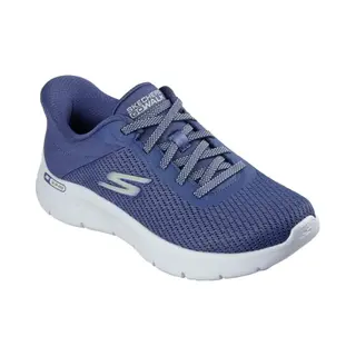 Skechers Go Walk Flex Carla Damen-Sneaker, Blauer Textilbesatz, 38 Eu