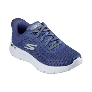 Skechers Go Walk Flex Carla Damen-Sneaker, Blauer Textilbesatz, 40 Eu