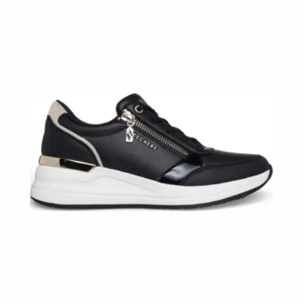 Skechers Für Damen. 177341 Turnschuhe Billion 2 Schwarz (39), Wohnung, Schnürsenkel, Lässig thumbnail