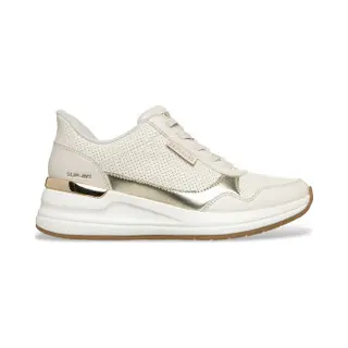 Skechersvoor Vrouwen. 177343 Slip-ins Billion 2 Top Tier Off-White Off-White Slippers (41), Wit, Plat, Veters, Casual
