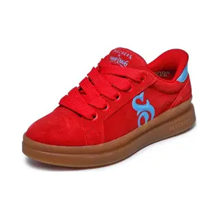 Skechers Damen Courtside Cali Girlz Sneaker, Rot, 38 Eu