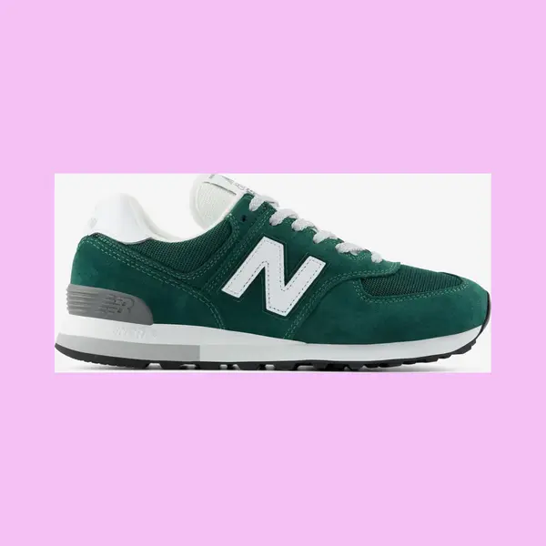 New Balance 574 Laufschuhe Dunkelgrün Weiß Grau - 40 thumbnail