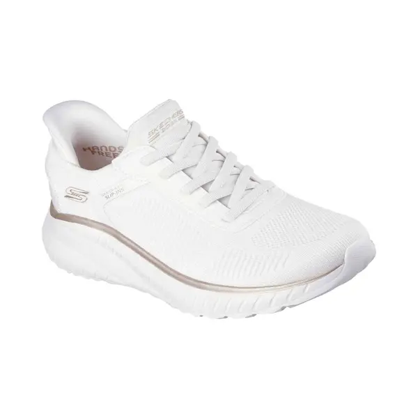 Skechers Damen Bobs Squad Chaos Current MuseSneaker, Weißgold-Textil, 36 Eu thumbnail