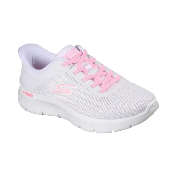 Skechers Damen Go Walk Flex Carla Sneaker, Weiß Rosa, 39 Eu thumbnail