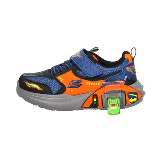 Skechers Chaussures De Garage Pour Garçon Noir/bleu/orange Synthétique/Textile/Y Pointure 38