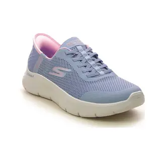 Skechers Slip Ins Go Walk Bungee Peri Periwinkle Blue Womens Trainers 124836 In A Plain Textile In Size 8