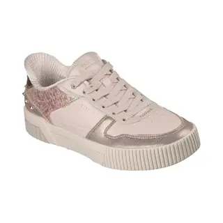 Skechers Damen Jade Studded Glow Turnschuhe, Taupe Duraleather Trim, 39 Eu