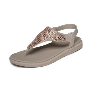 Skechers Damen Meditation Luxe - Hooded Geo Embellished Turnschuhe, Taupe, 38 Eu