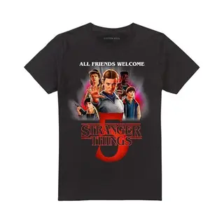 Stranger Things Season 5 - Poster T-Shirt Schwarz In M