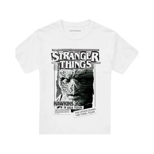 Stranger Things Season 5 - Newspaper Vecna T-Shirt Weiß In Xl thumbnail