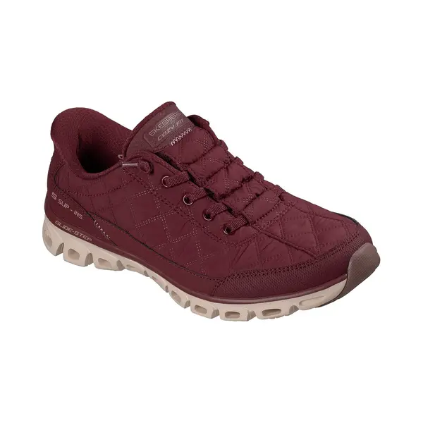 Skechers Damen Glide-Step At Ease Turnschuhe, Burgundy, 42 Eu thumbnail