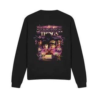Stranger Things Season 5 - Group Thunder Metal Band Sweatshirt Schwarz In S