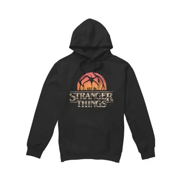 Stranger Things Season 5 - Sunset Logo Kapuzenpullover Schwarz In M thumbnail