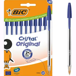 Bic 516352 ballpoint pen Blue Stick ballpoint pen Medium 10 pc(s)