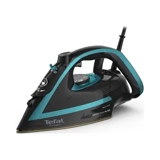 Tefal Puregliss FV8066 Trocken- & Dampfbügeleisen Durilium AirGlide Autoclean soleplate 3000 W Schwarz, Blau