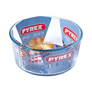 Pyrex Bake & Enjoy Glass Soufflé Dish High Resistance, 22 Cm X 22 Cm X 10 Cm