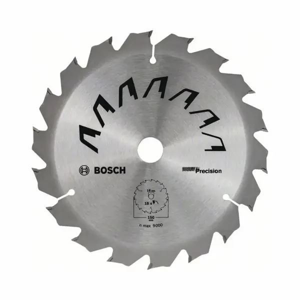Bosch 2609256D62 Precision Carbide Circular Saw Blade 150x16mm 18 Z thumbnail