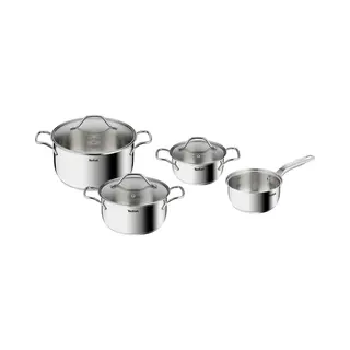 Tefal Intuition B864S7 4-delige pannenset (steelpan 16 cm, kookpan 16/20/24 cm) - inductie