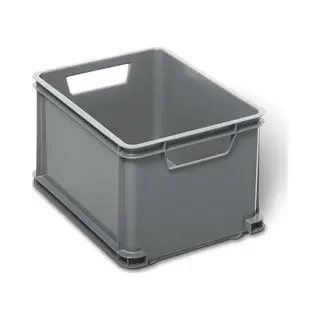 Curver Unibox Classic Eco Stapelkiste, Klein, Grau