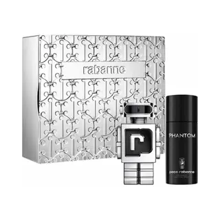 Paco Rabanne, Schoonheidsgeschenkset, Phantom Eau De Toilette Spray 100ml Set 2 Stuks (Lichaamsverzorgingsset, Parfum Set)