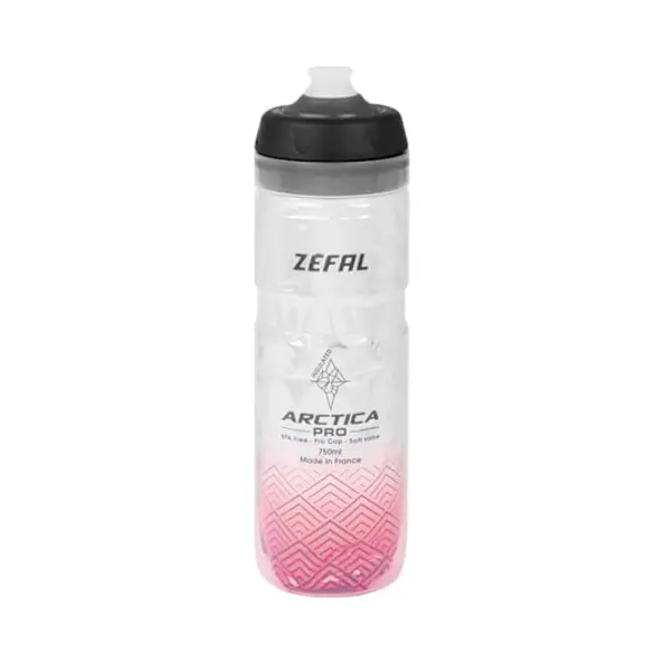 Zefal Artica Pro 75 Fahrrad- Trinkflasche, Silber/Rot, 750Ml thumbnail