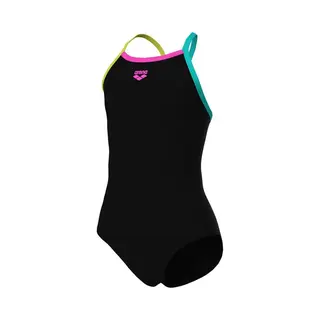 Arena Swimsuit Kinder Light Drop Solid Black Swimsuit 005919569, Schwarzes, 14-15