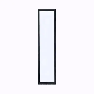 Vente-unique Atelier-Glaswand - 30 X 130 Cm - Thermolackiertes Aluminium - Schwarz - Bayview