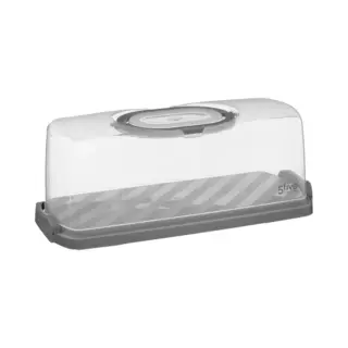 5Five Cake/Taart Bewaardoos - 36 X 13 X 10 Cm - Vershouddoos Box - Kunststof