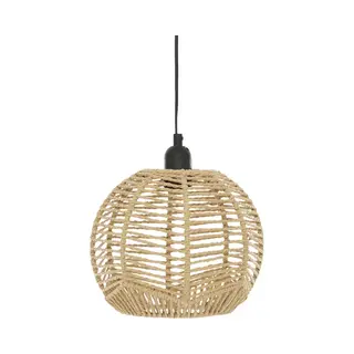Atmosphera Hanglamp Caren - D24 Cm - Metaal Draad/touw - Kleur Beige - Design Lamp - Lampenkap