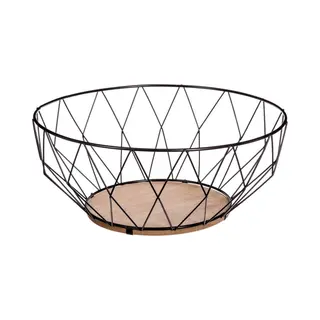 Secret de Gourmet Decoratieve Fruitschaal - Metaal - 28 Cm
