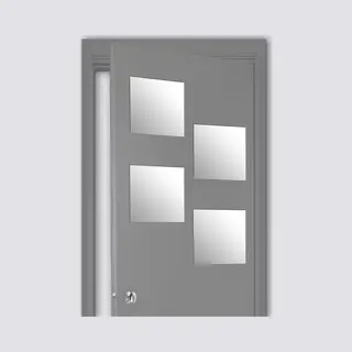 5 five simply smart 5five - Satz Von 4 Selbstklebenden Quadratischen Spiegel 30x30