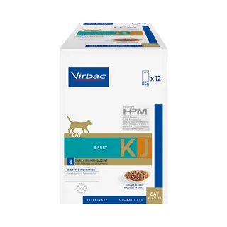 Virbac Veterinairy Hpm Dietetic Cat Early Kidney Joint - Maaltijdzakje - 12 X 85 G