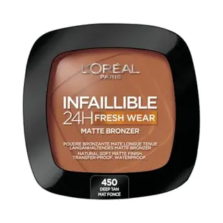 L'Oreal Paris L'Oréal Paris - Langdurig Bronzen Poeder - Waterproof - Infaillible 24H Fresh Wear - Kleur, Mat Donker (450) - 26, 4 G