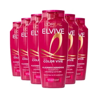 6x L'Oréal Elvive Color Vive Shampoo 250 Ml