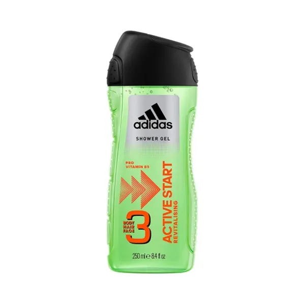 Adidas Active Start 250 ml Douchegel Mannen Lichaam & haar Citroen, Munt thumbnail