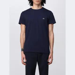 Lacoste Heren T-shirt - Navy Blue - Maat S