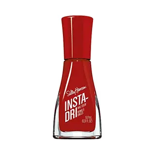 Sally Hansen Insta-Dri-nagellak, 3-in-1 Formule, Basis, Kleur En Toplaag, Sneldrogend, Precisieborstel, 390 That'S A-Blazing!