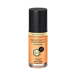 Max Factor Facefinity 3in1 All Day Flawless Liquid Foundation Lsf 20-78 Warm Honey 30ml