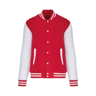 Kariban Kinder College Jacket K498 - Red / White - 6/8 Y (6/8 Ans)