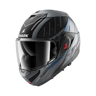 Shark, Modularer Motorradhelm Oxo Rydger Anthracite Blue Black Abk, M