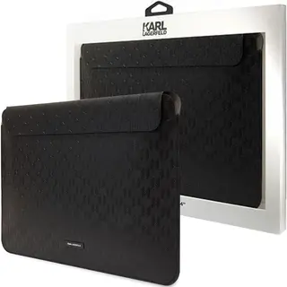 Karl Lagerfeld Sleeve KLCS14SAKLHPK 14" Czarny/black Saffiano Plaque (14"), Notebooktasche, Schwarz