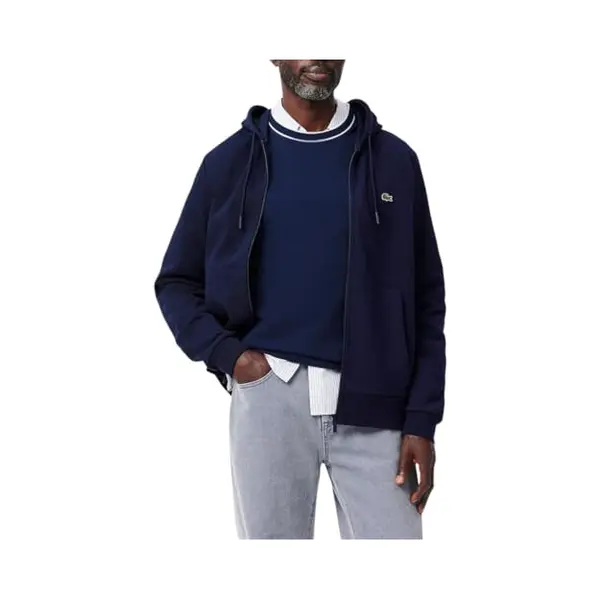 Lacoste Colorblock Full Zip Hoodie Dunkelblau - L thumbnail