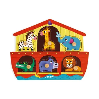 Janod 07062 Vormpuzzel 6 stuk(s) Fauna