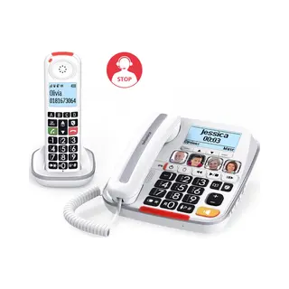 Swissvoice Xtra3355S Combo Bnl - Senioren Huistelefoon Met Draadloze Dect Telefoon