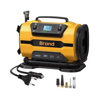 Eafc Compressor Met Dubbele - 220V - Ac/Dc Draagbare Luchtpomp - 8 Bar - 35 L/min - Auto - Fiets -boten Luchtmatras En Ballen